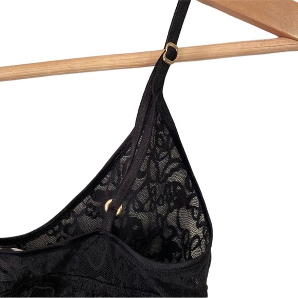 Victoria’s Secret Chemise Lace Lingerie Slip Dress Black Lace Size S Nightgown - Picture 8 of 9